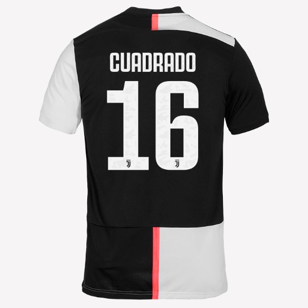 Camiseta Juventus NO.16 Cuadredo Primera equipo 2019-20 Blanco Negro